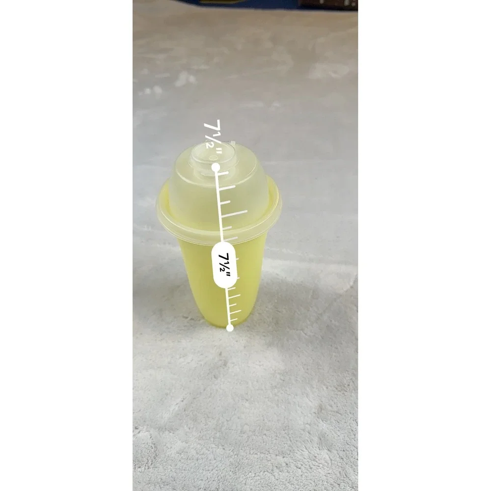 Tupperware Modular Mate Round Container Light Yellow‎ Lid 3207-1